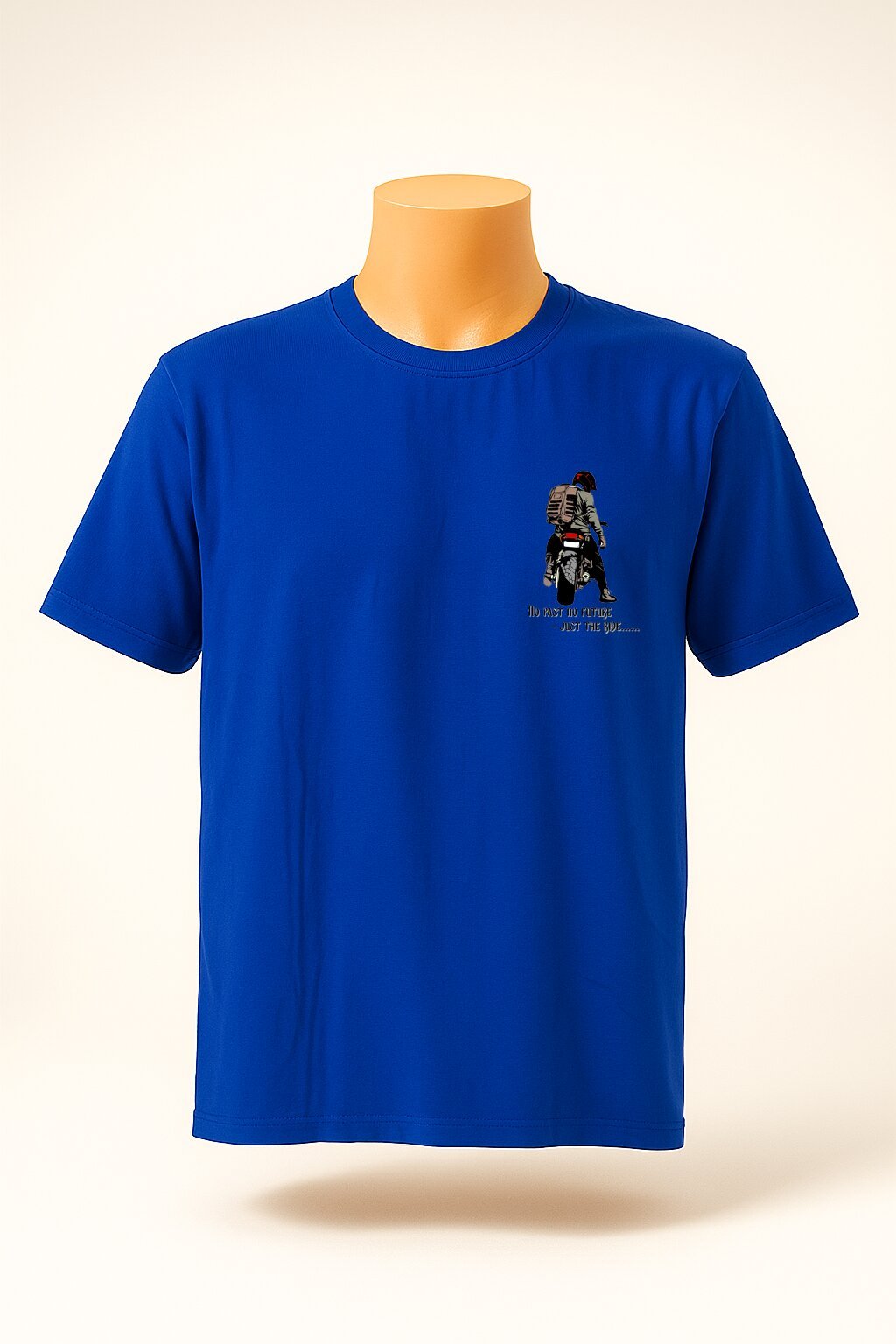 Ride Printed Tshirt - Royal Blue